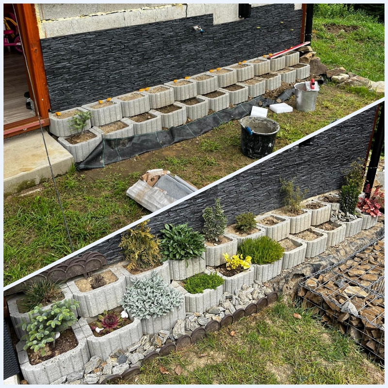 Úprava záhrad a vonkajších priestorov Pred/Po